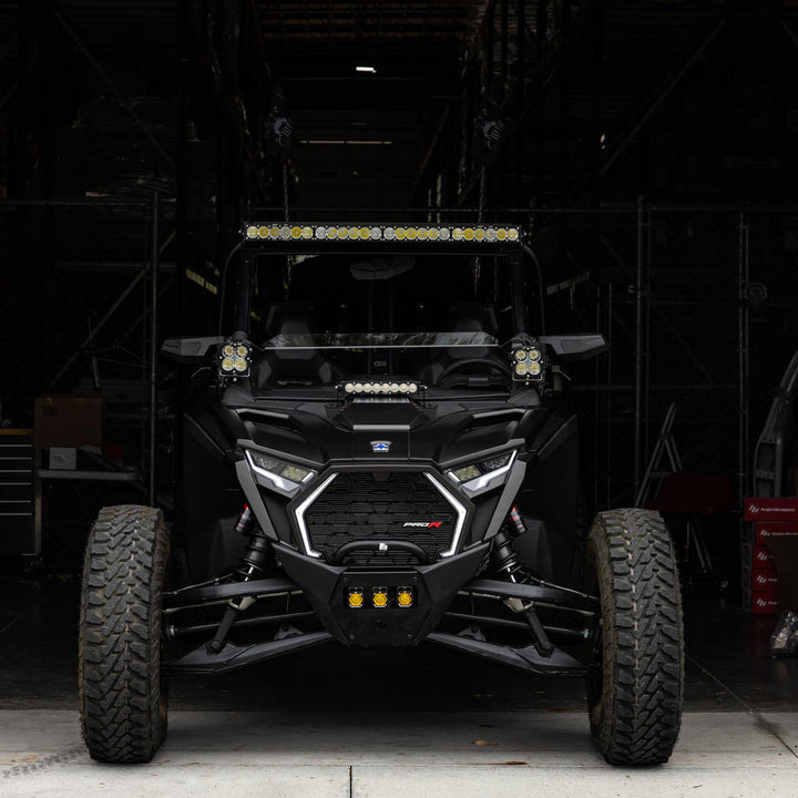 S8 10" Inch Light Bar Hood Mount Kit - Polaris 2025 RZR ProR; ProS; ProXP