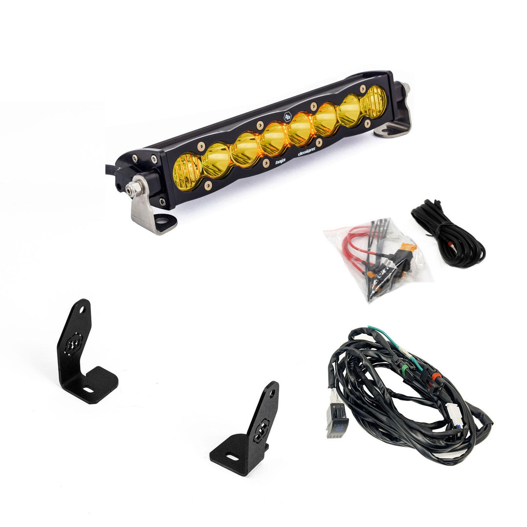 S8 10" Inch Light Bar Hood Mount Kit - Polaris 2025 RZR ProR; ProS; ProXP